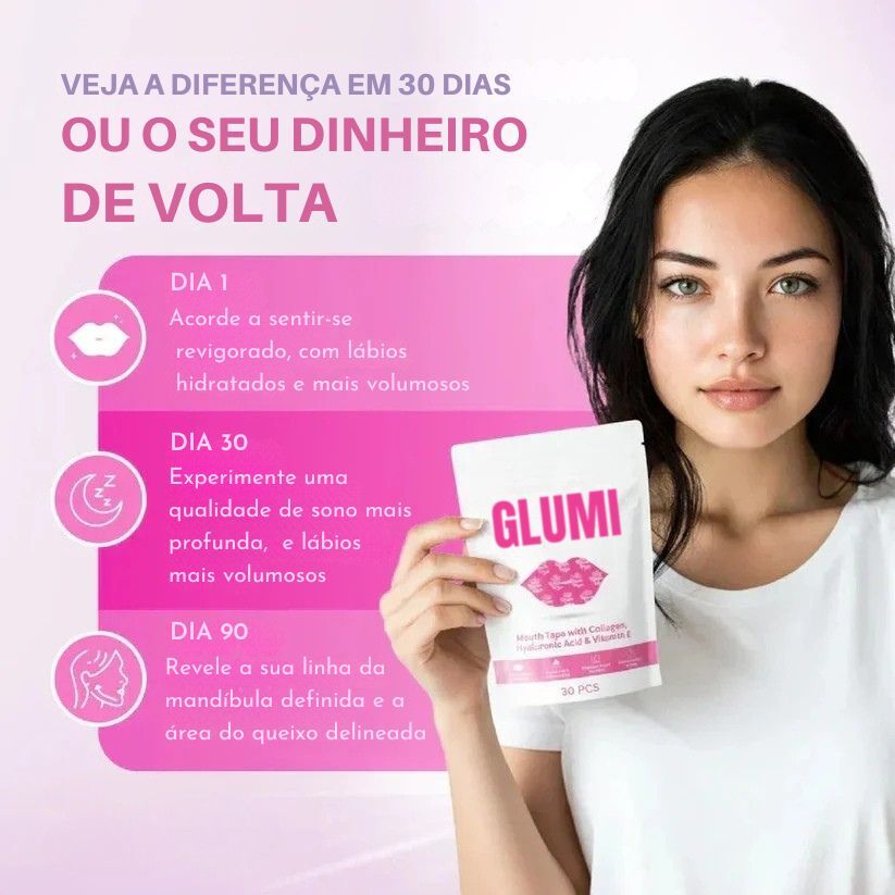 Fita adesiva para aumentar o volume dos lábios