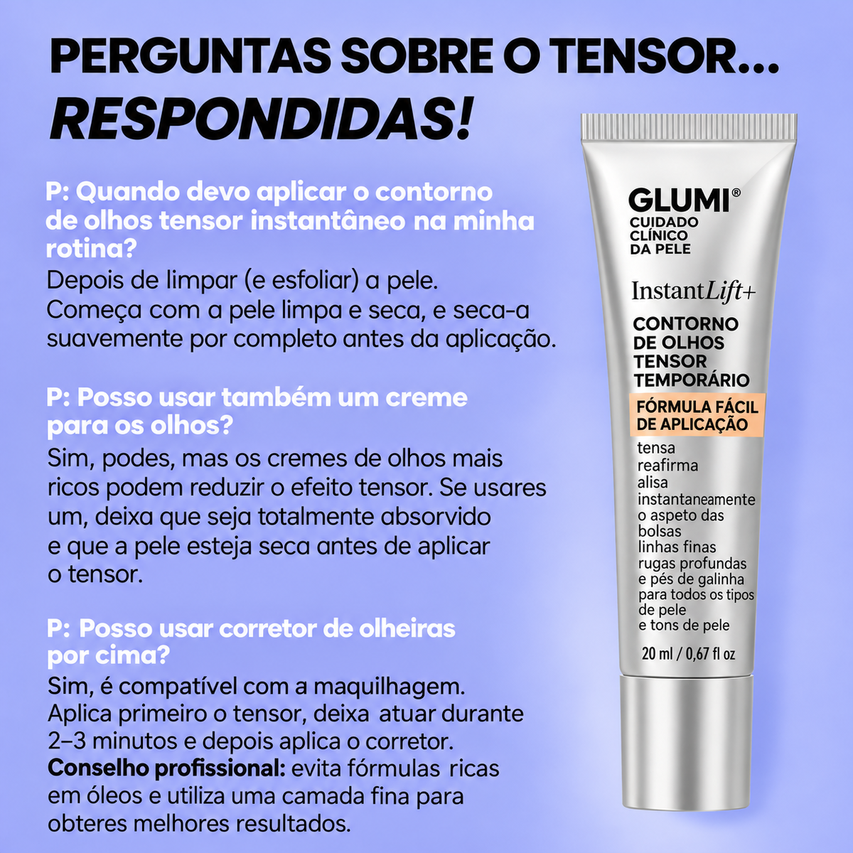 InfiniteLift – Gel lifting para bolsas e linhas de expressão