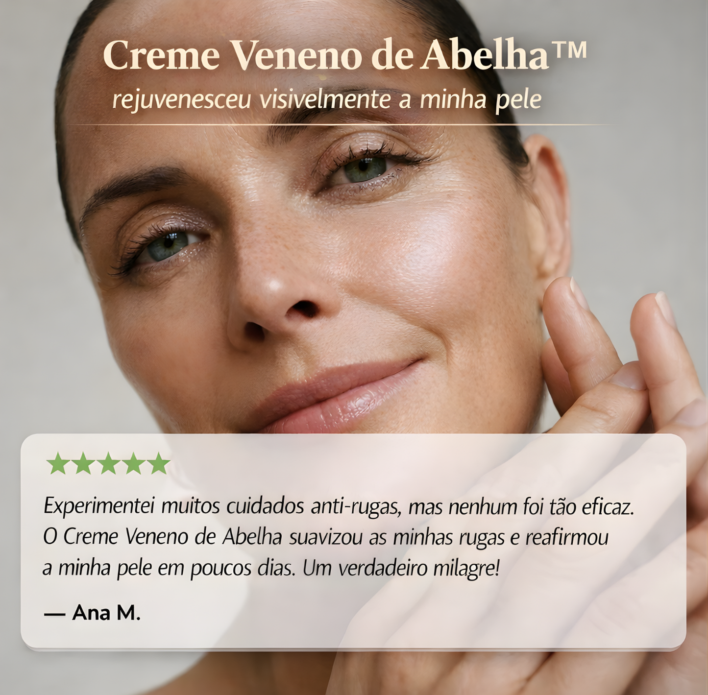 Creme antirrugas com veneno de abelha