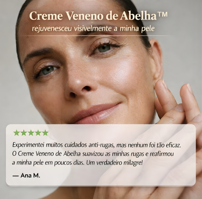 Creme antirrugas com veneno de abelha