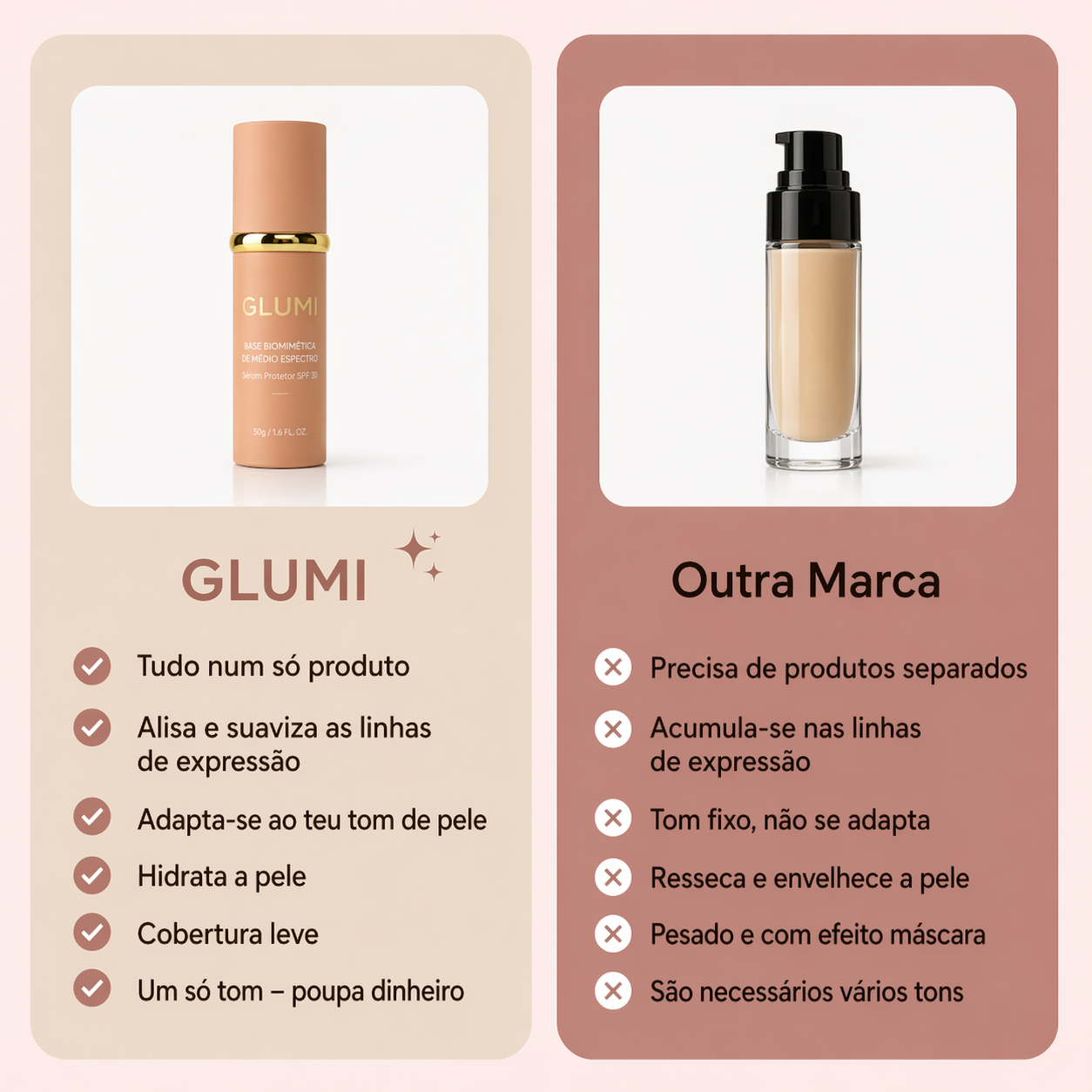 Base de maquilhagem antienvelhecimento - GLUMI