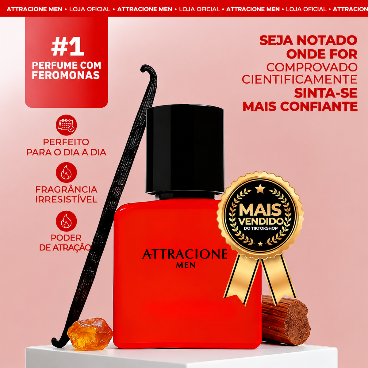 Attracione Men (Perfume Masculino com Feromonas Activadas)