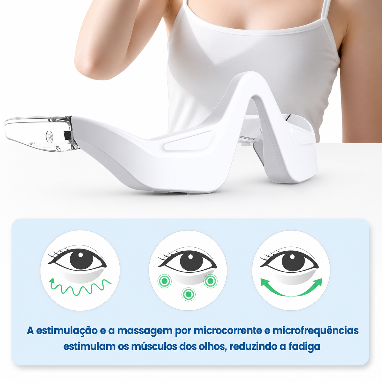 Óculos anti bolsas e olhos