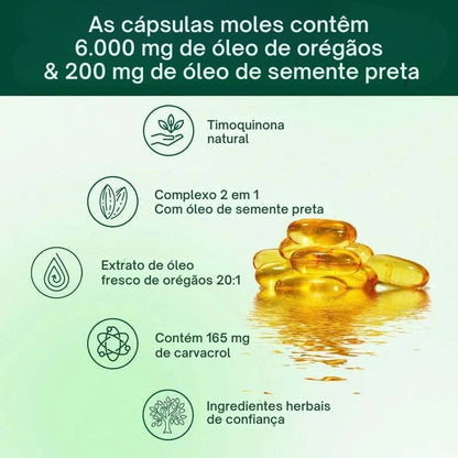 Óleo de Orégano | Suplemento antioxidante natural