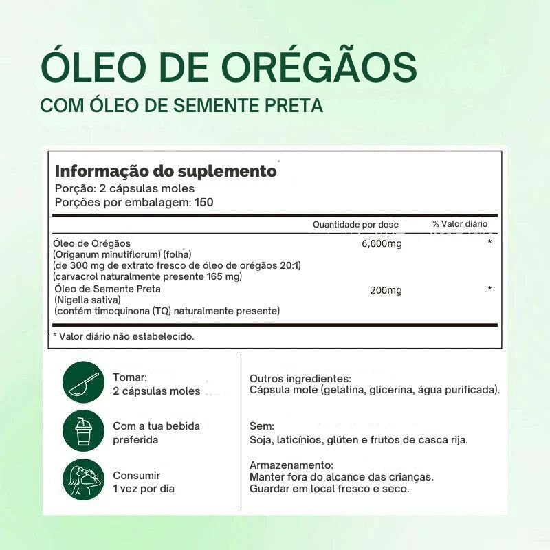 Óleo de Orégano | Suplemento antioxidante natural