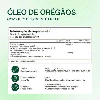 Óleo de Orégano | Suplemento antioxidante natural
