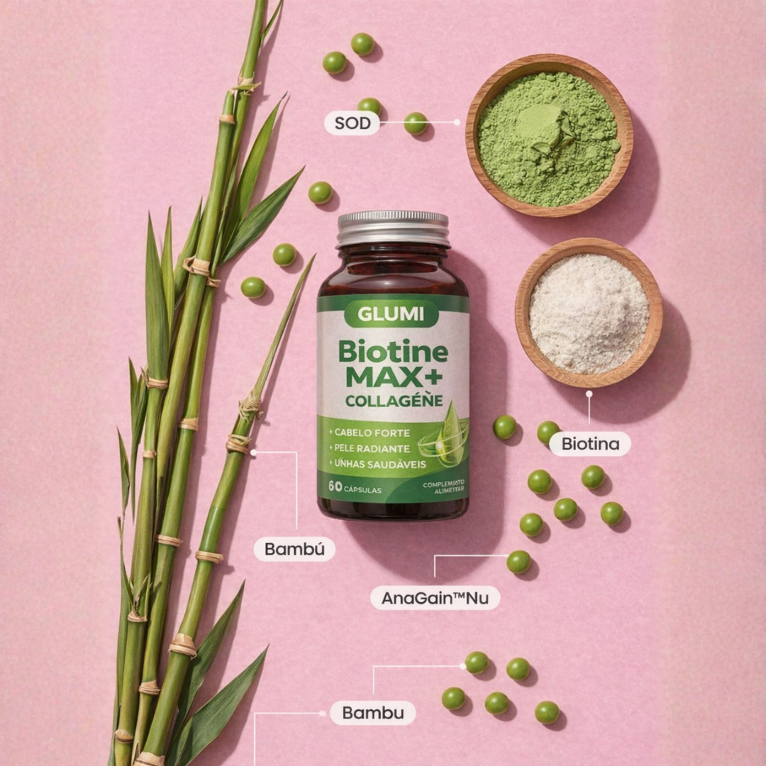 Biotine max+ collagène: força e brilho integral