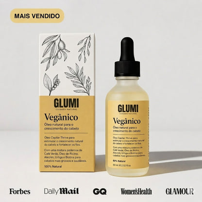 Tratamento com óleo natural para o crescimento do cabelo