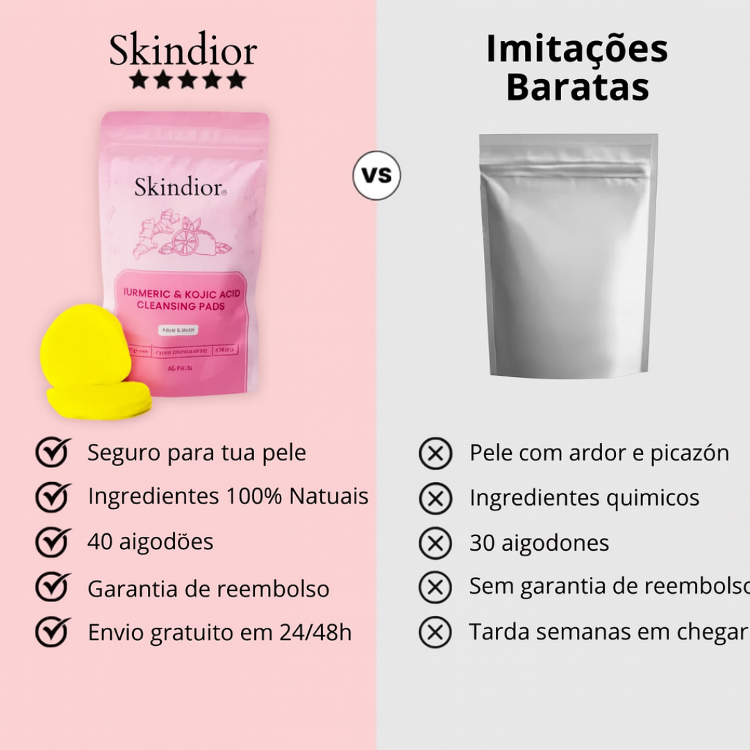 Discos de Cúrcuma e Ácido Kójico