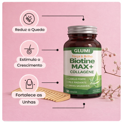 Biotine max+ collagène: força e brilho integral