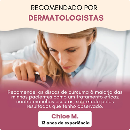 Discos de Cúrcuma e Ácido Kójico