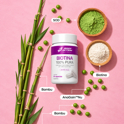 Biotine 100% Pura: força e brilho integral