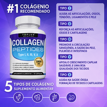 Peptídeos de colagénio (90 cápsulas)