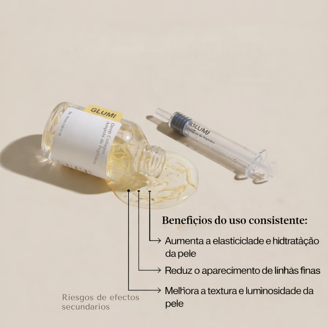Sérum coreano com peptídeos de seda e efeito Botox GLUMI