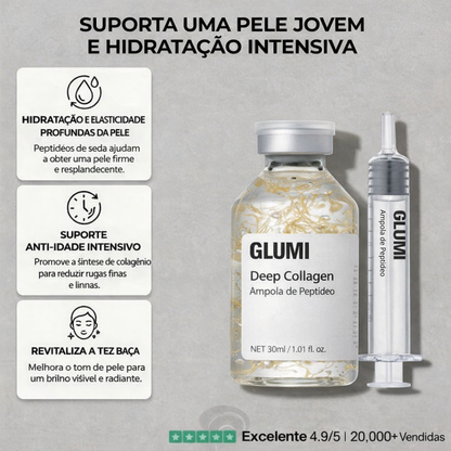 Sérum coreano com peptídeos de seda e efeito Botox GLUMI