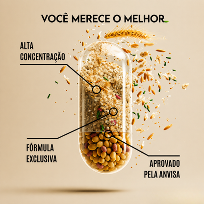 Suplemento de 6 magnésio com vitamina B12 para o bem-estar geral.
