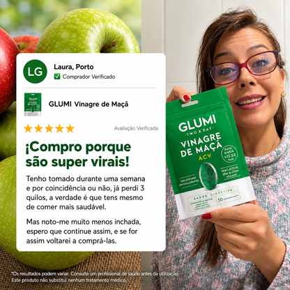Gomas de vinagre de sidra de maçã GLUMI