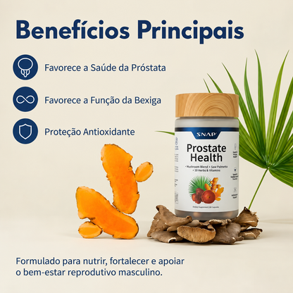 Complexo natural para a saúde da próstata e a vitalidade masculina