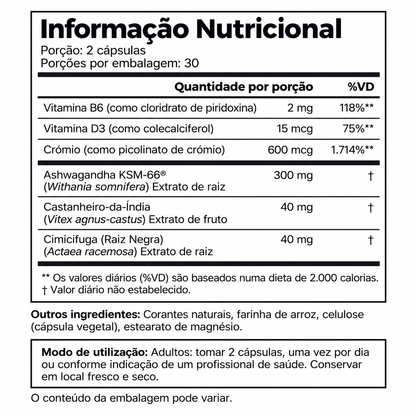 Cápsulas vitamínicas para a menopausa