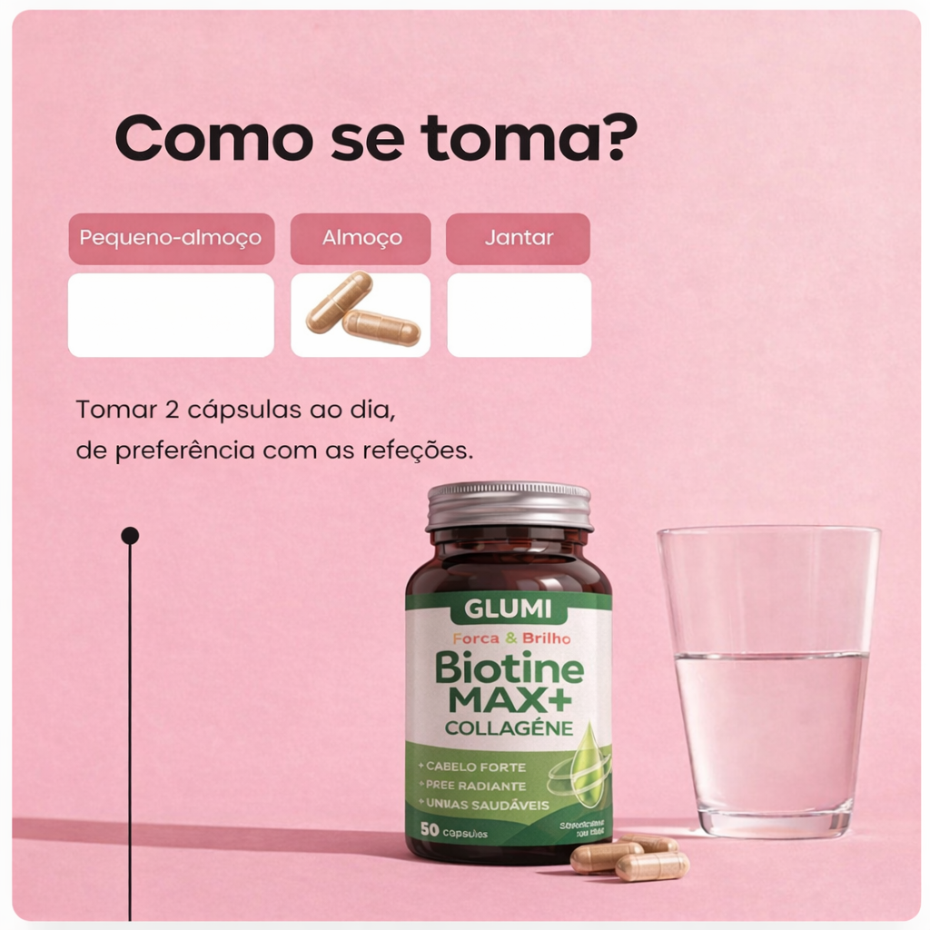 Biotine max+ collagène: força e brilho integral
