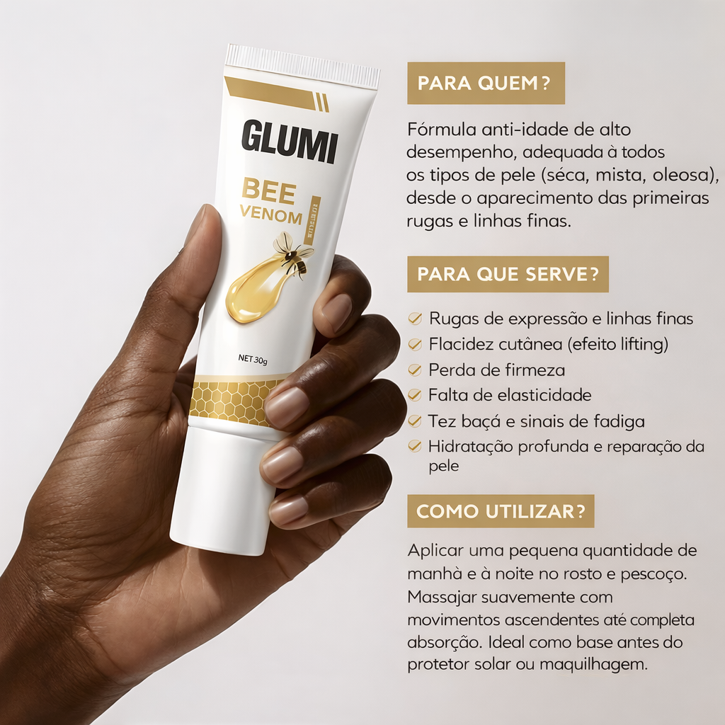 Creme antirrugas com veneno de abelha