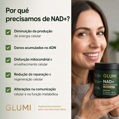 Glumi NAD+ - Otimize o seu desempenho mental e físico