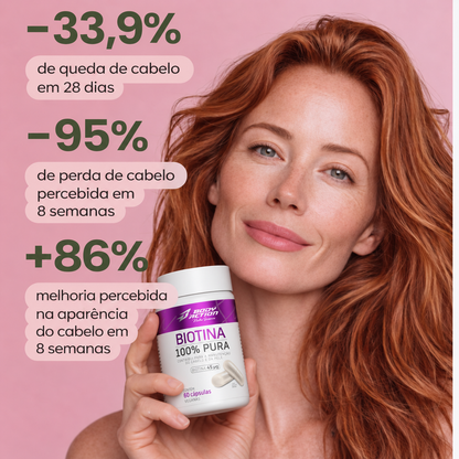 Biotine 100% Pura: força e brilho integral