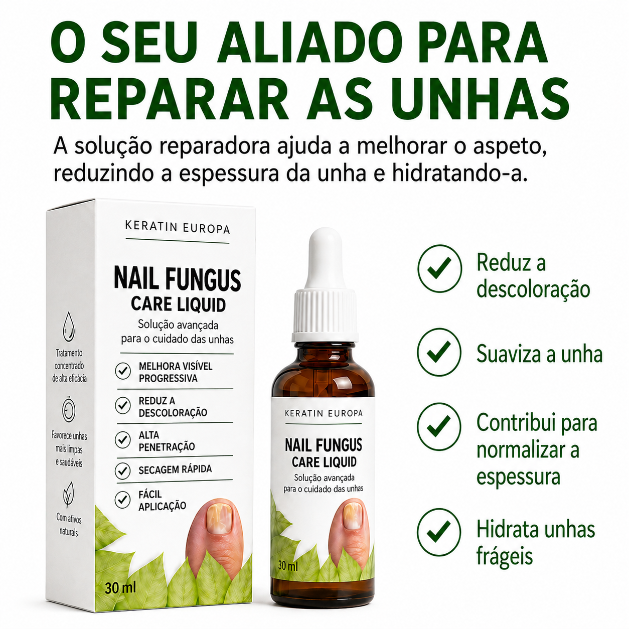 Fungos nas unhas, líquido para tratamento: gotas reparadoras